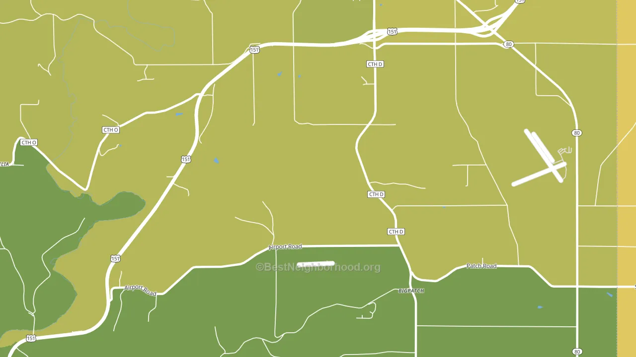 Bigpatch, WI block-group voter-turnout map
