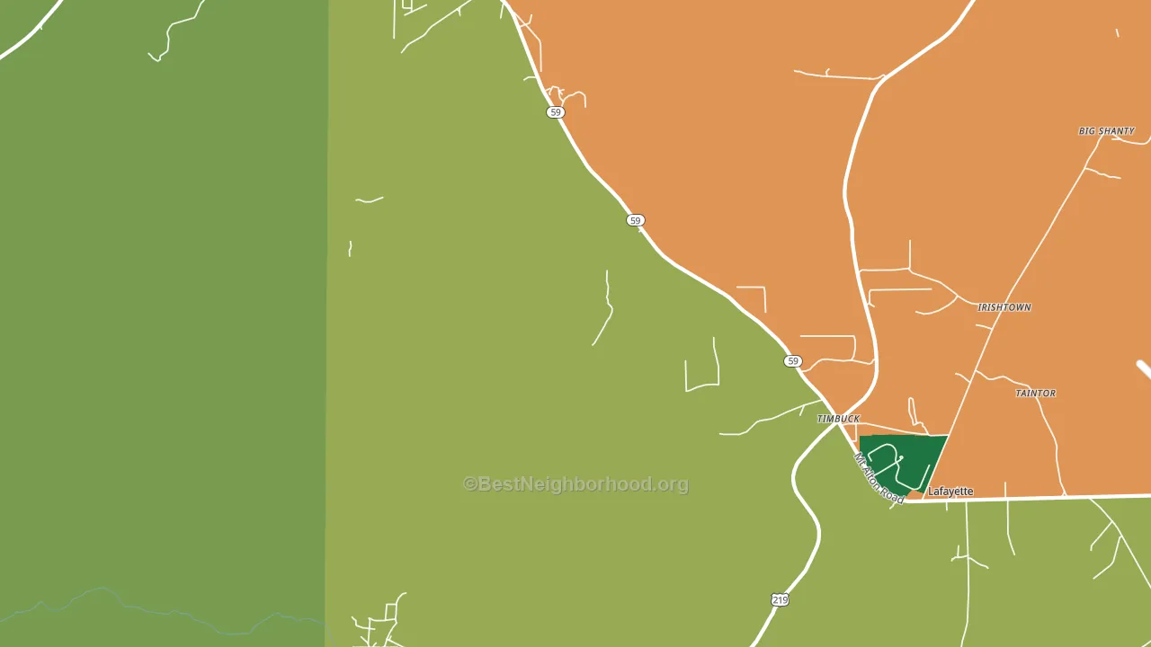 Bingham, PA block-group voter-turnout map