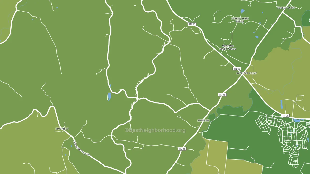 Bingham, TN block-group voter-turnout map