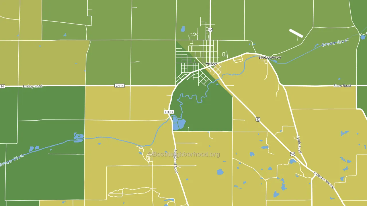 Binghampton, IL block-group voter-turnout map