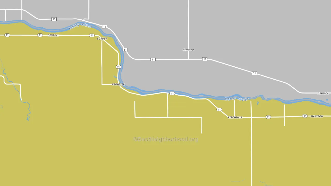 Birchdale, MN block-group voter-turnout map