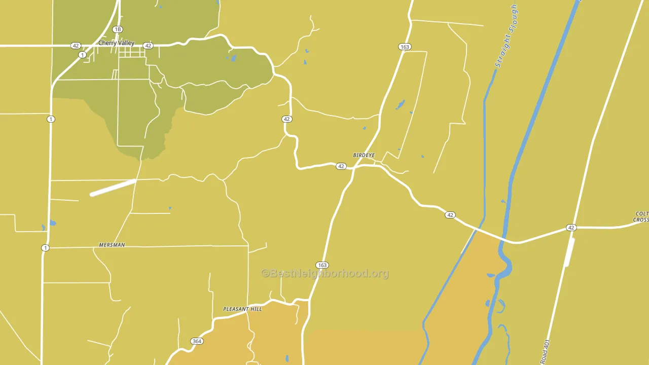 Birdeye, AR block-group voter-turnout map
