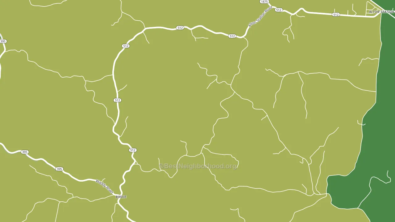 Birdie, KY block-group voter-turnout map