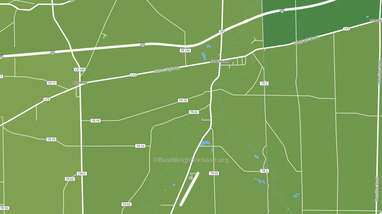 Birmingham, OH block-group voter-turnout map