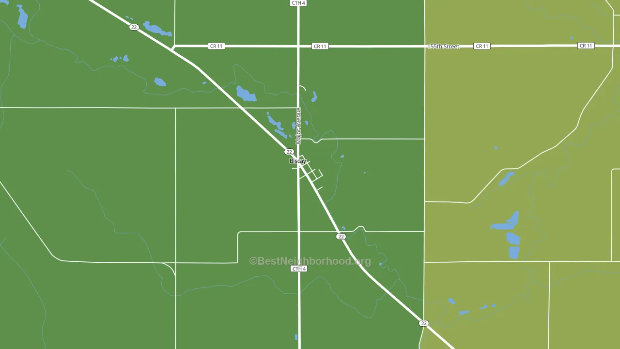 Biscay, MN block-group voter-turnout map