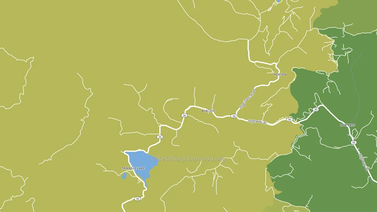 Blachly, OR block-group voter-turnout map