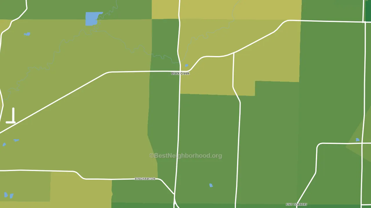 Black Creek, WI block-group voter-turnout map