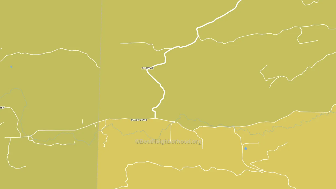 Black Fork, AR block-group voter-turnout map
