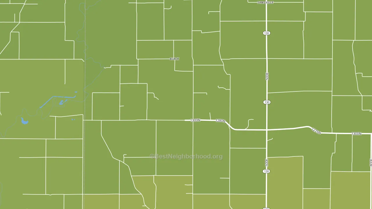 Black, IL block-group voter-turnout map