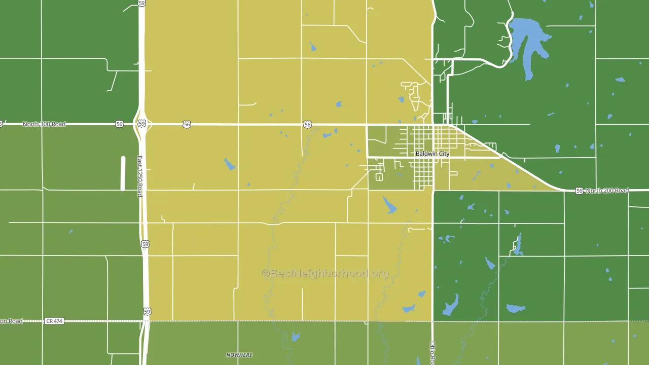 Black Jack, KS block-group voter-turnout map