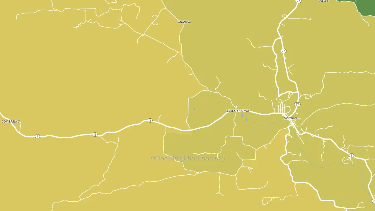 Black Springs, AR block-group voter-turnout map