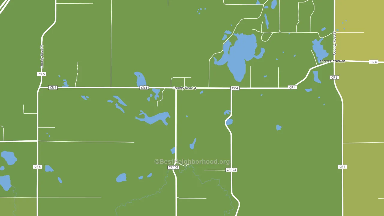 Blackhoof, MN block-group voter-turnout map