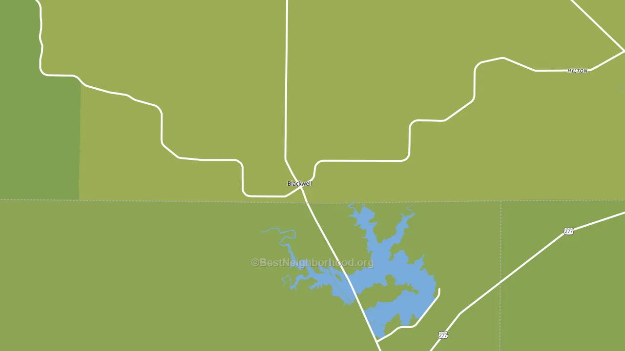 Blackwell, TX block-group voter-turnout map