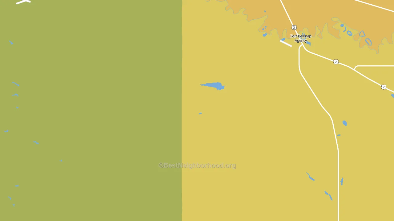 Blaine County, MT block-group voter-turnout map