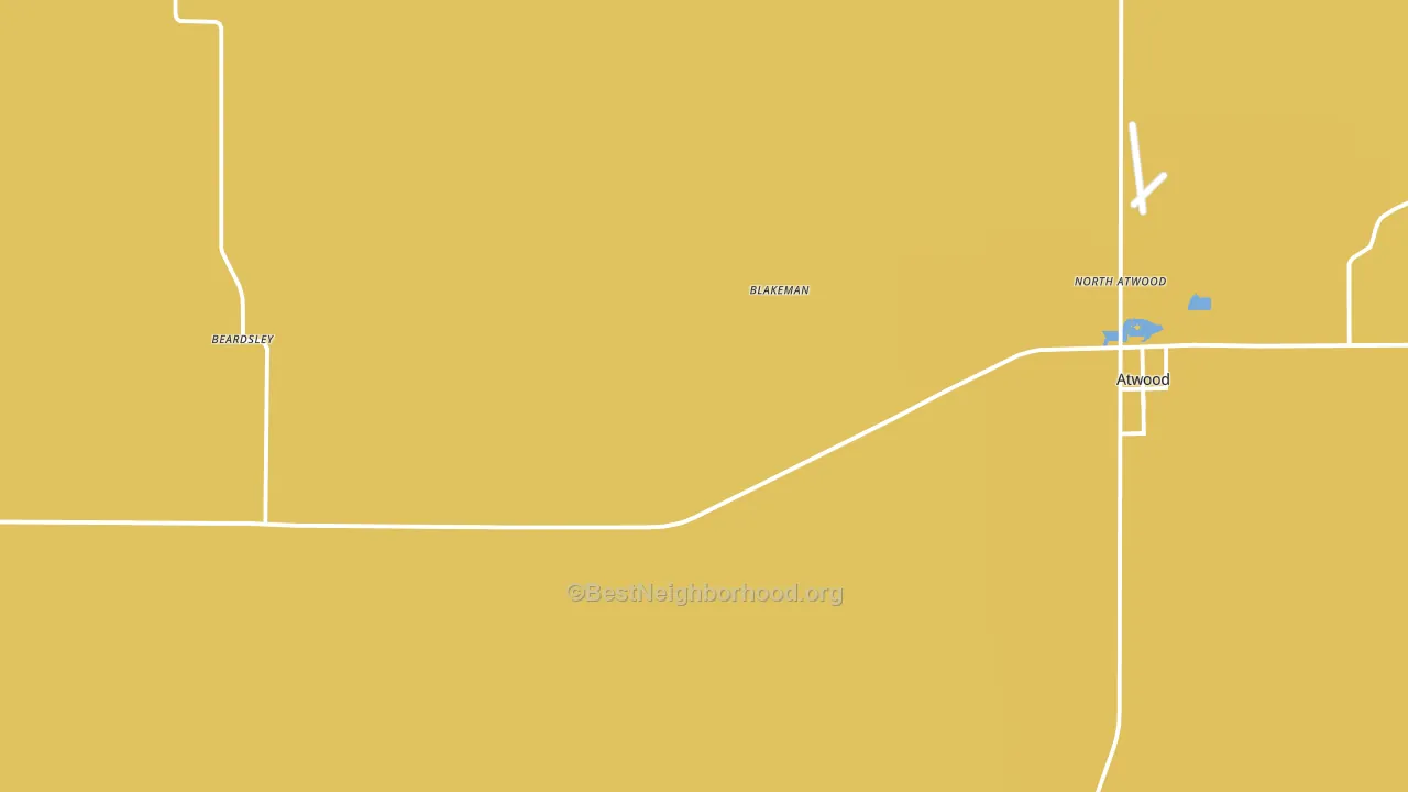 Blakeman, KS block-group voter-turnout map