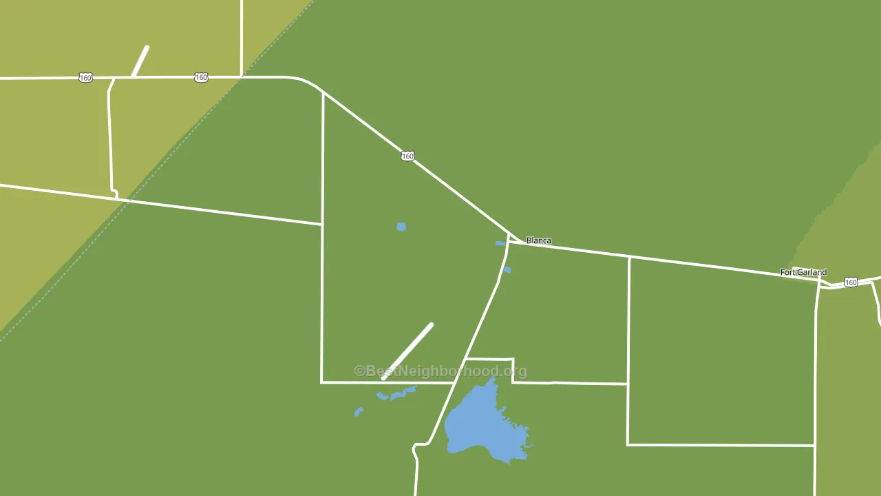 Blanca, CO block-group voter-turnout map