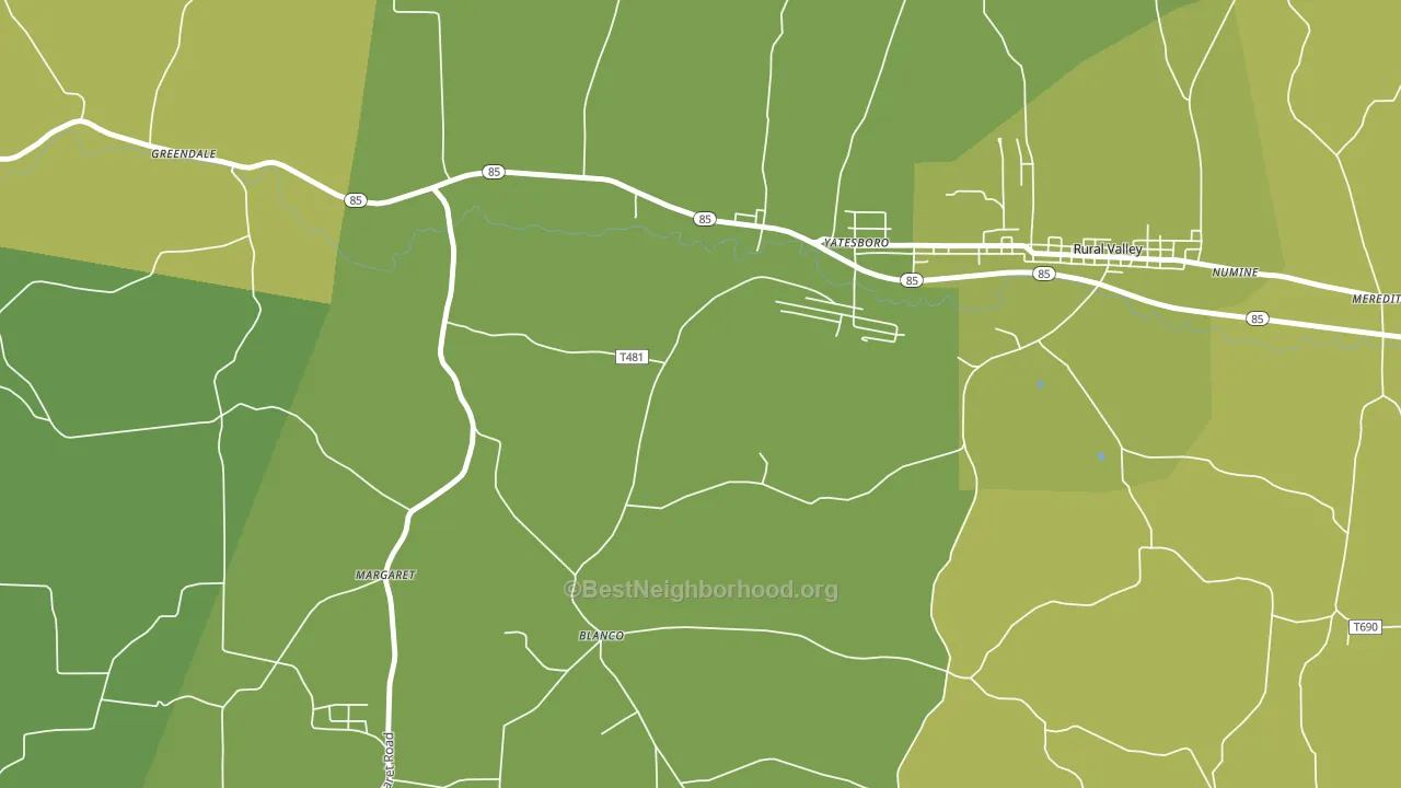 Blanco, PA block-group voter-turnout map