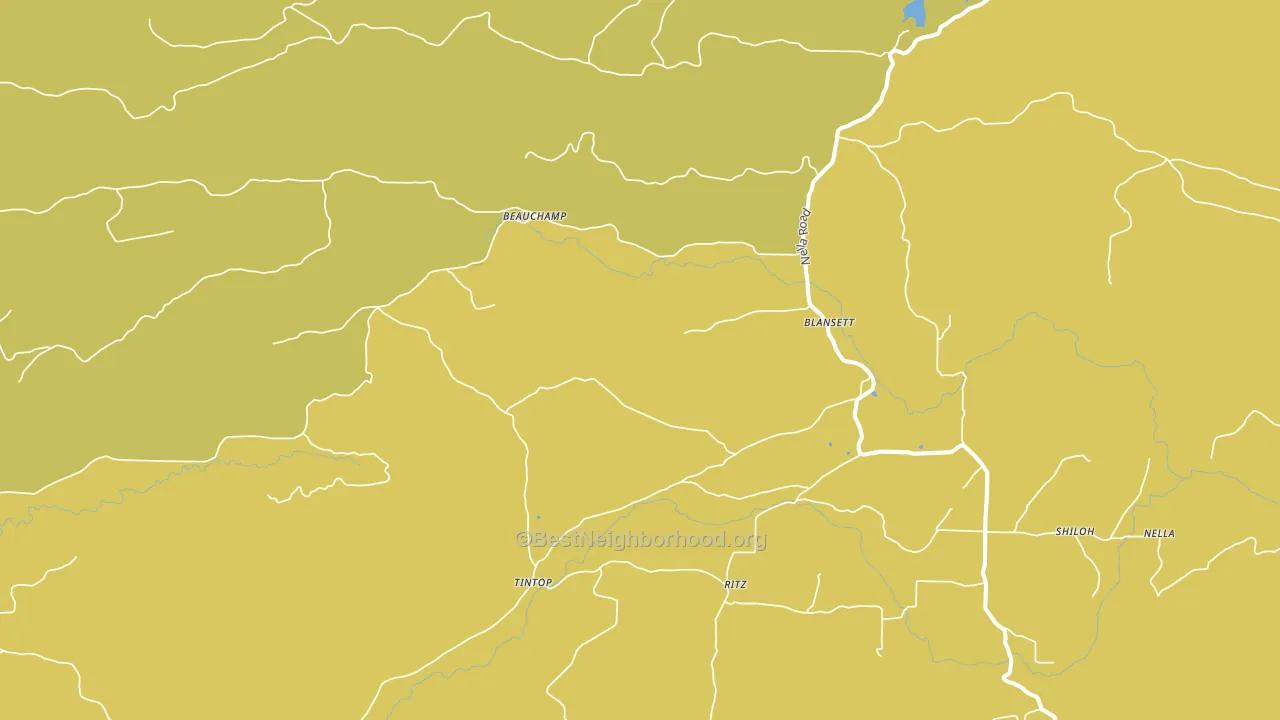 Blansett, AR block-group voter-turnout map