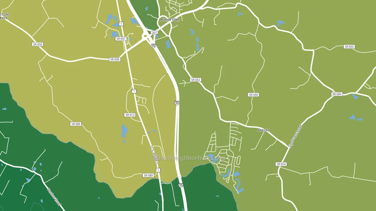 Blantons, VA block-group voter-turnout map