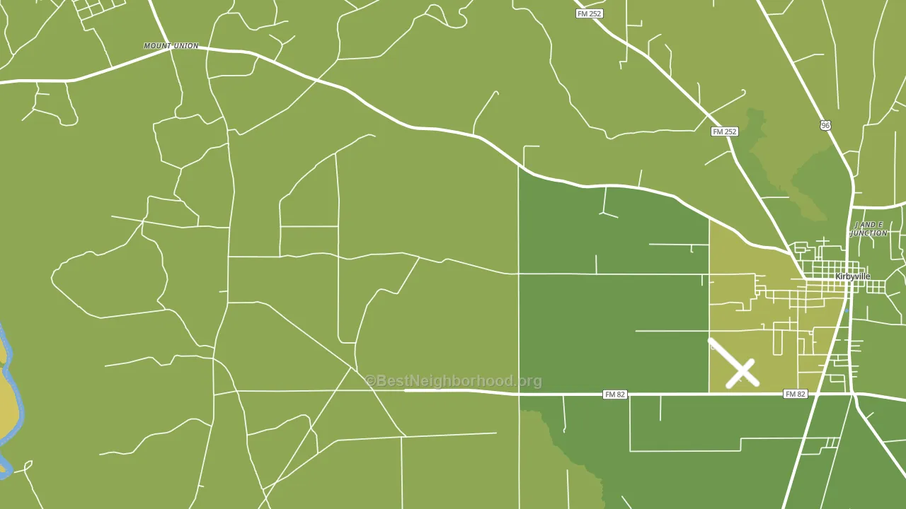 Bleakwood, TX block-group voter-turnout map