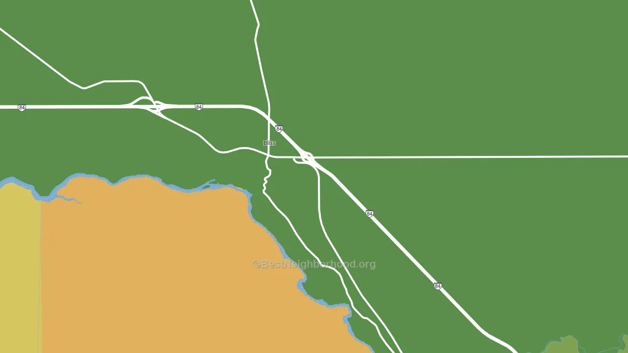 Bliss, ID block-group voter-turnout map