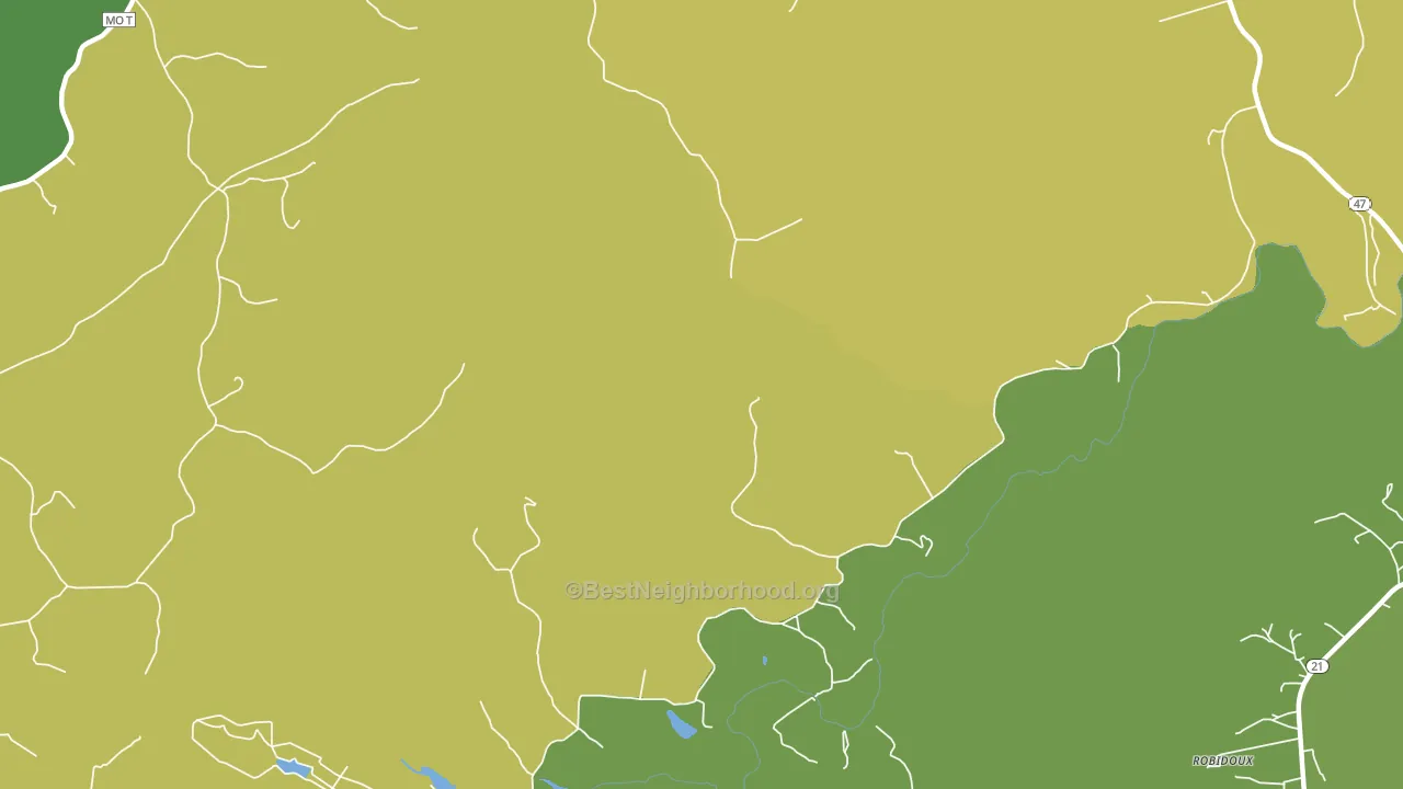 Bliss, MO block-group voter-turnout map
