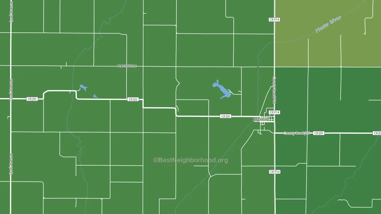 Blockton, IA block-group voter-turnout map