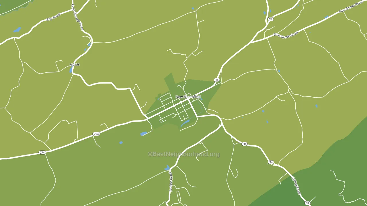 Bloomfield, PA block-group voter-turnout map