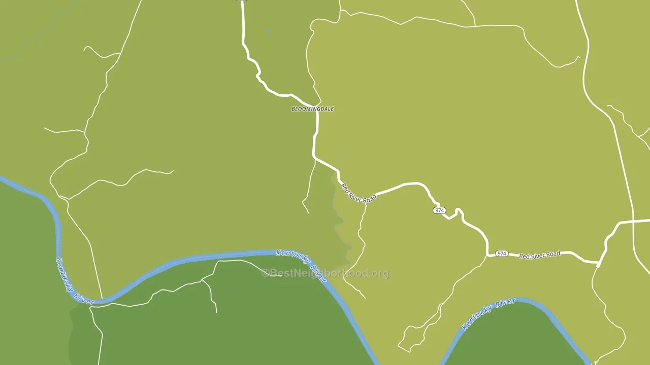 Bloomingdale, KY block-group voter-turnout map