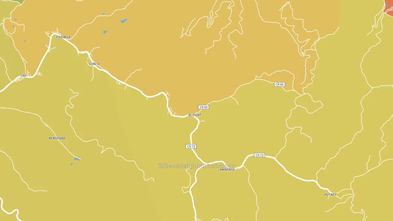 Blount, WV block-group voter-turnout map
