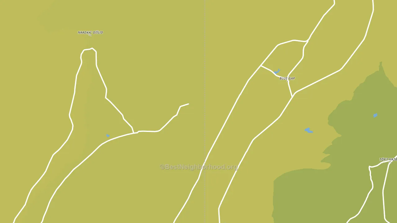 Blue Gap, AZ block-group voter-turnout map
