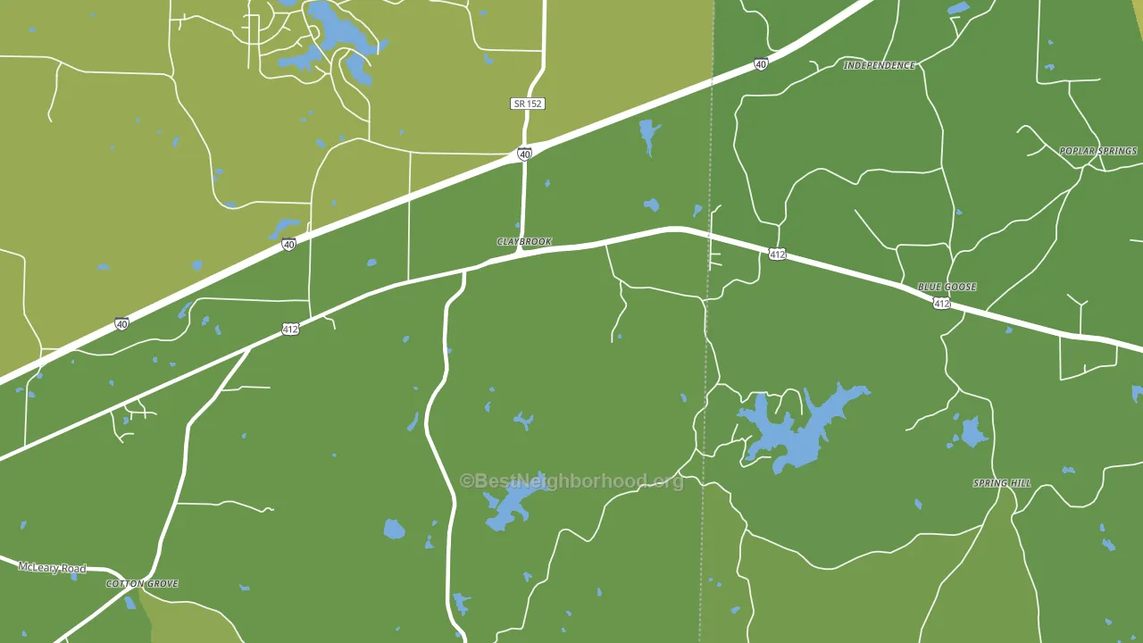 Blue Goose, TN block-group voter-turnout map