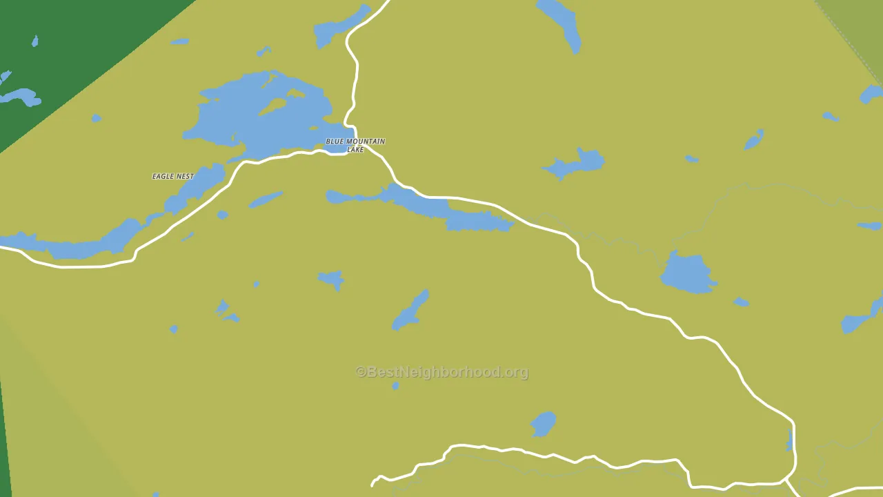 Blue Mountain Lake, NY block-group voter-turnout map