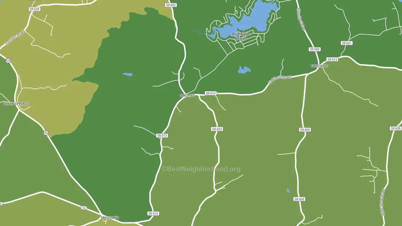 Blue Ridge Shores, VA block-group voter-turnout map