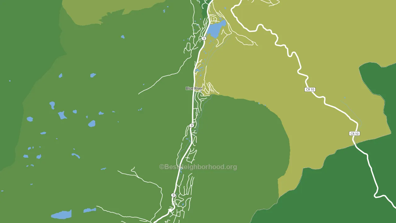 Blue River, CO block-group voter-turnout map