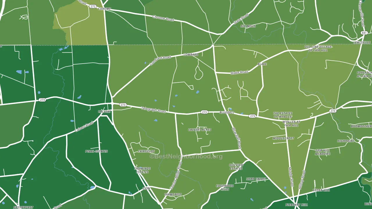 Blueball, MD block-group voter-turnout map