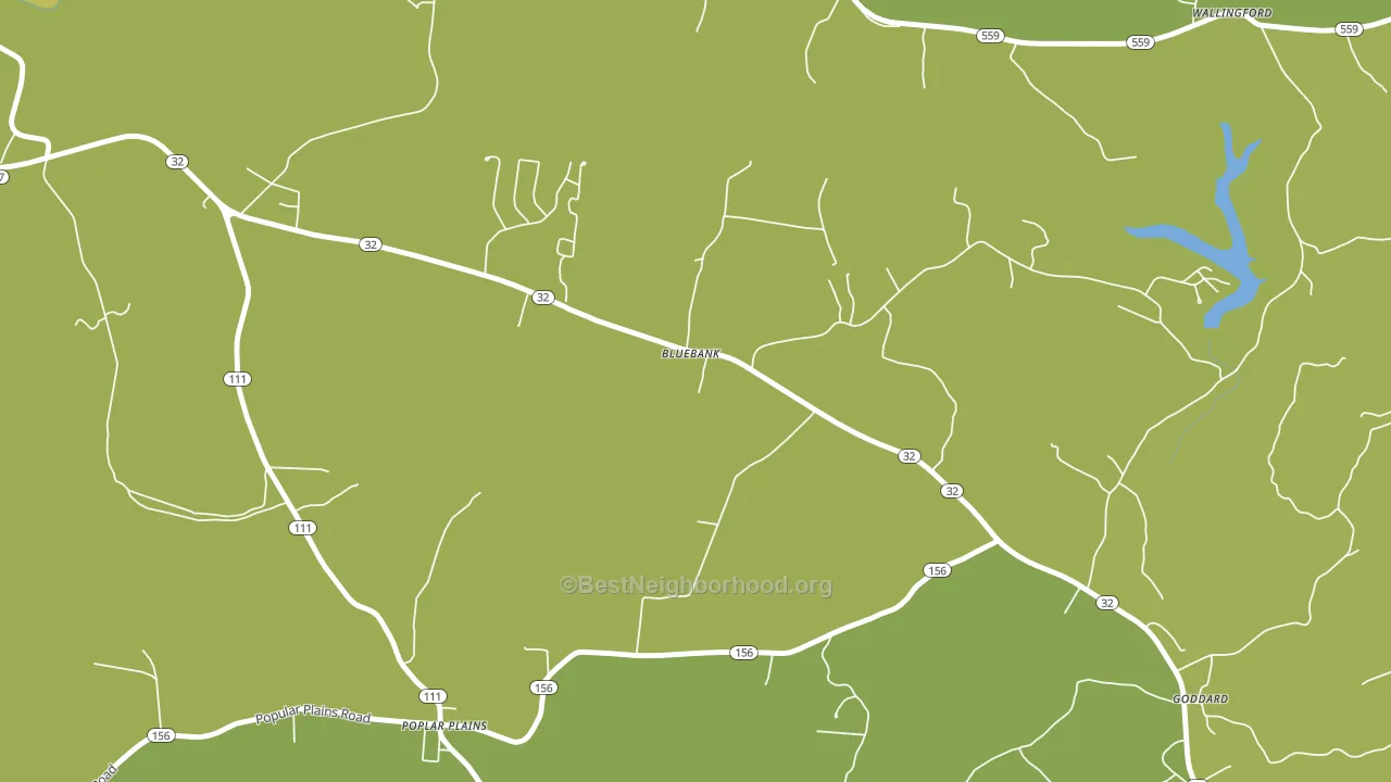 Bluebank, KY block-group voter-turnout map