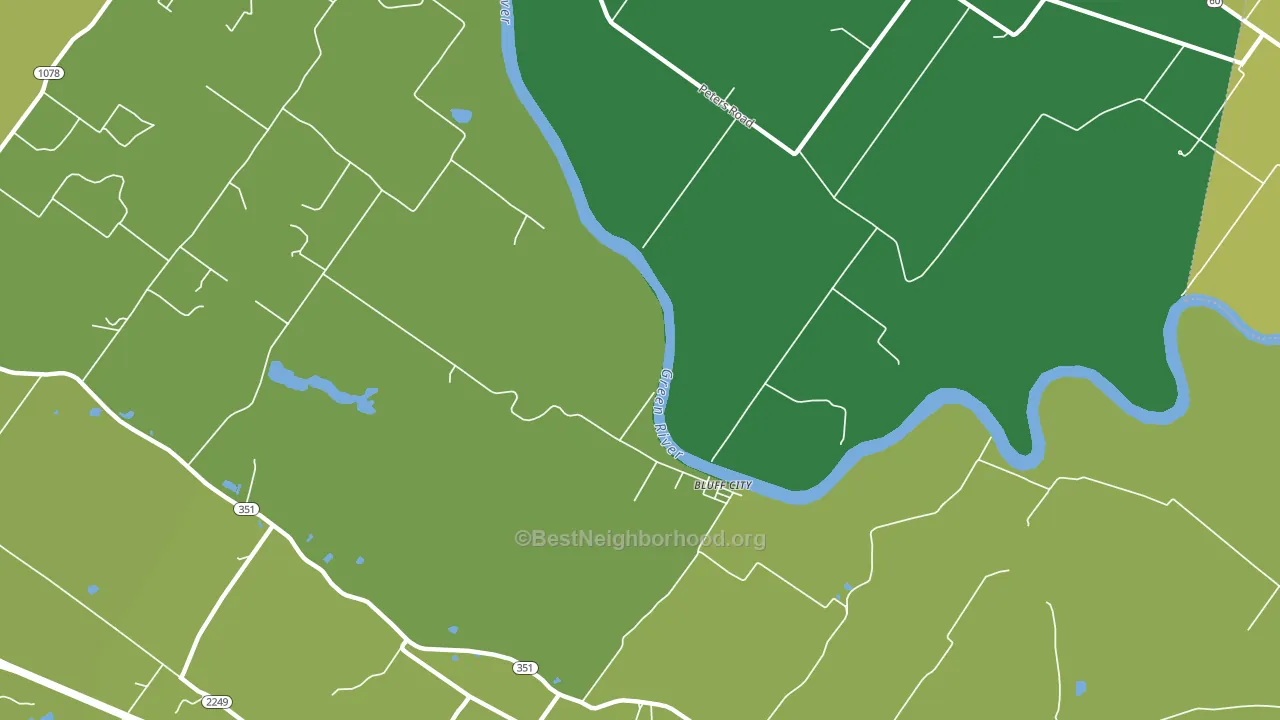 Bluff City, KY block-group voter-turnout map