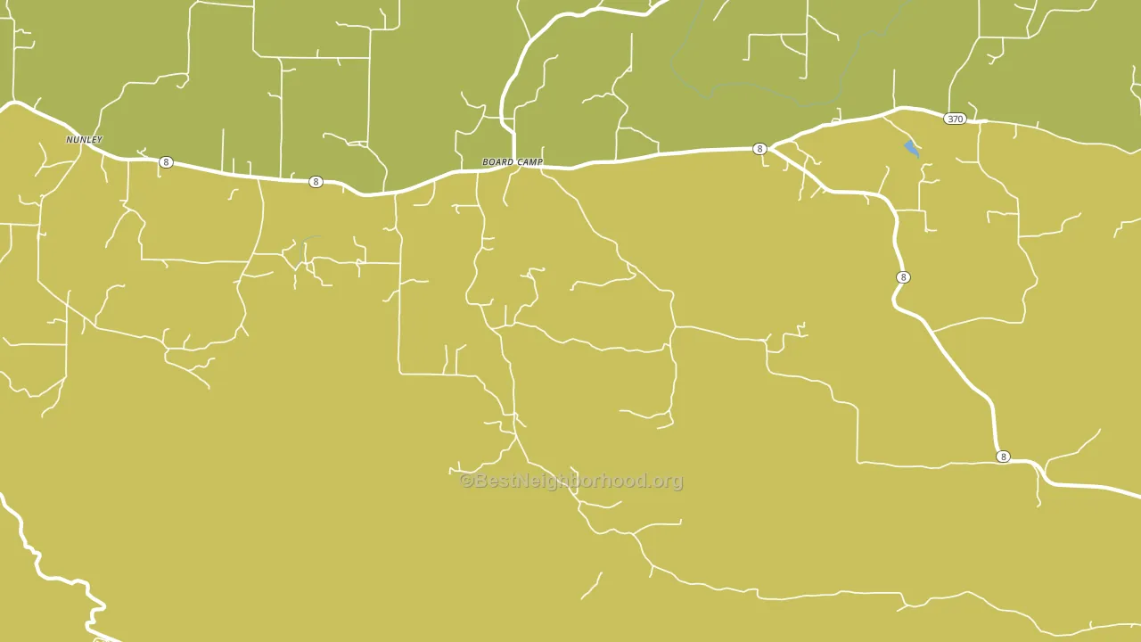 Board Camp, AR block-group voter-turnout map