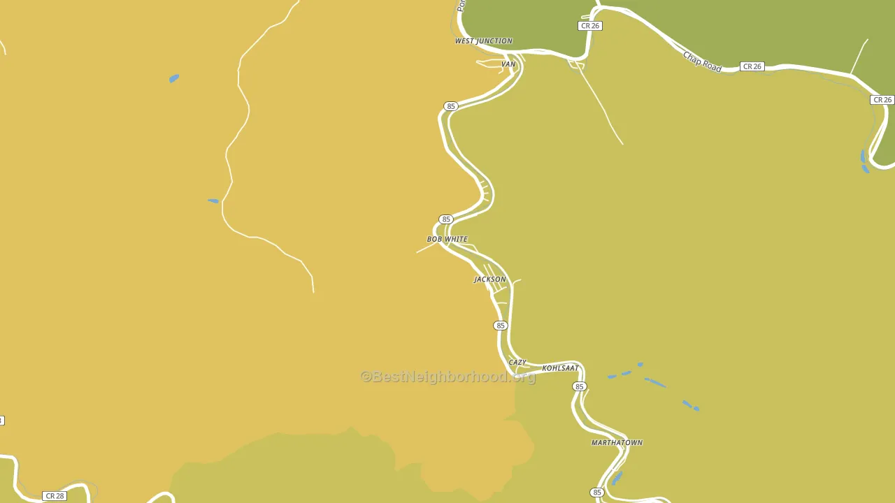 Bob White, WV block-group voter-turnout map