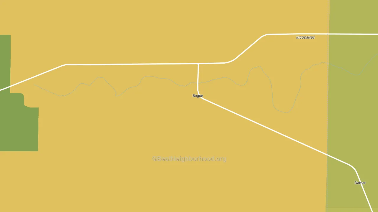 Bogue, KS block-group voter-turnout map