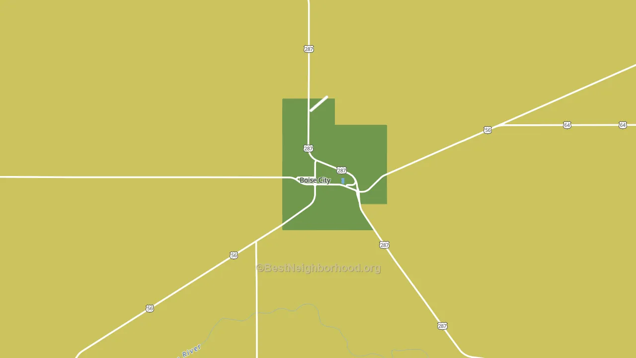 Boise City, OK block-group voter-turnout map