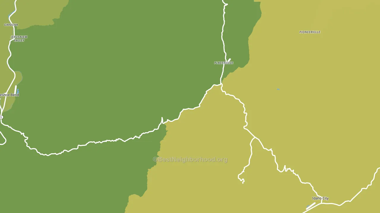 Boise County, ID block-group voter-turnout map