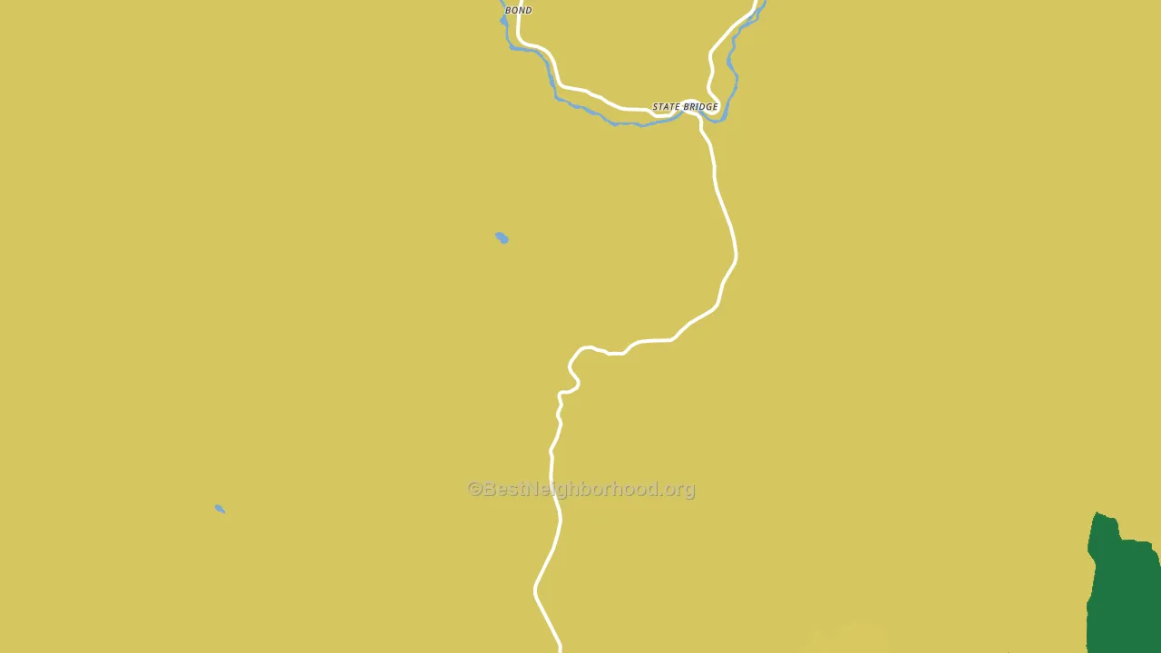 Bond, CO block-group voter-turnout map