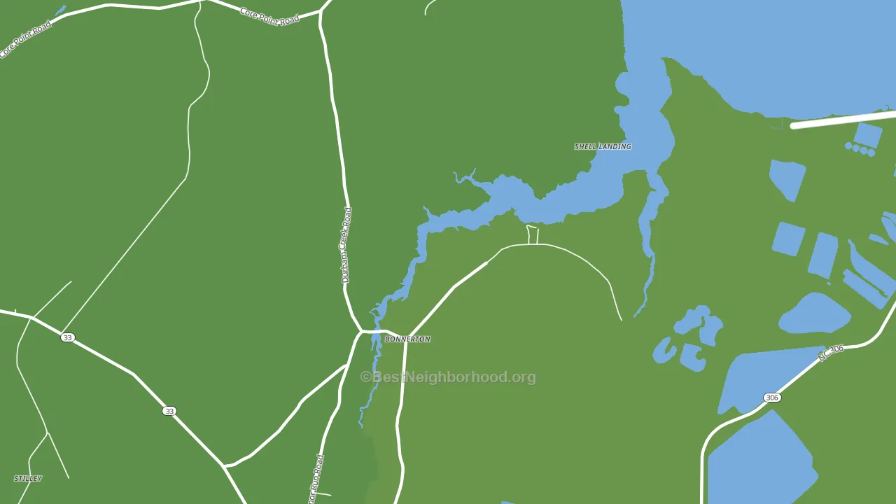 Bonnerton, NC block-group voter-turnout map