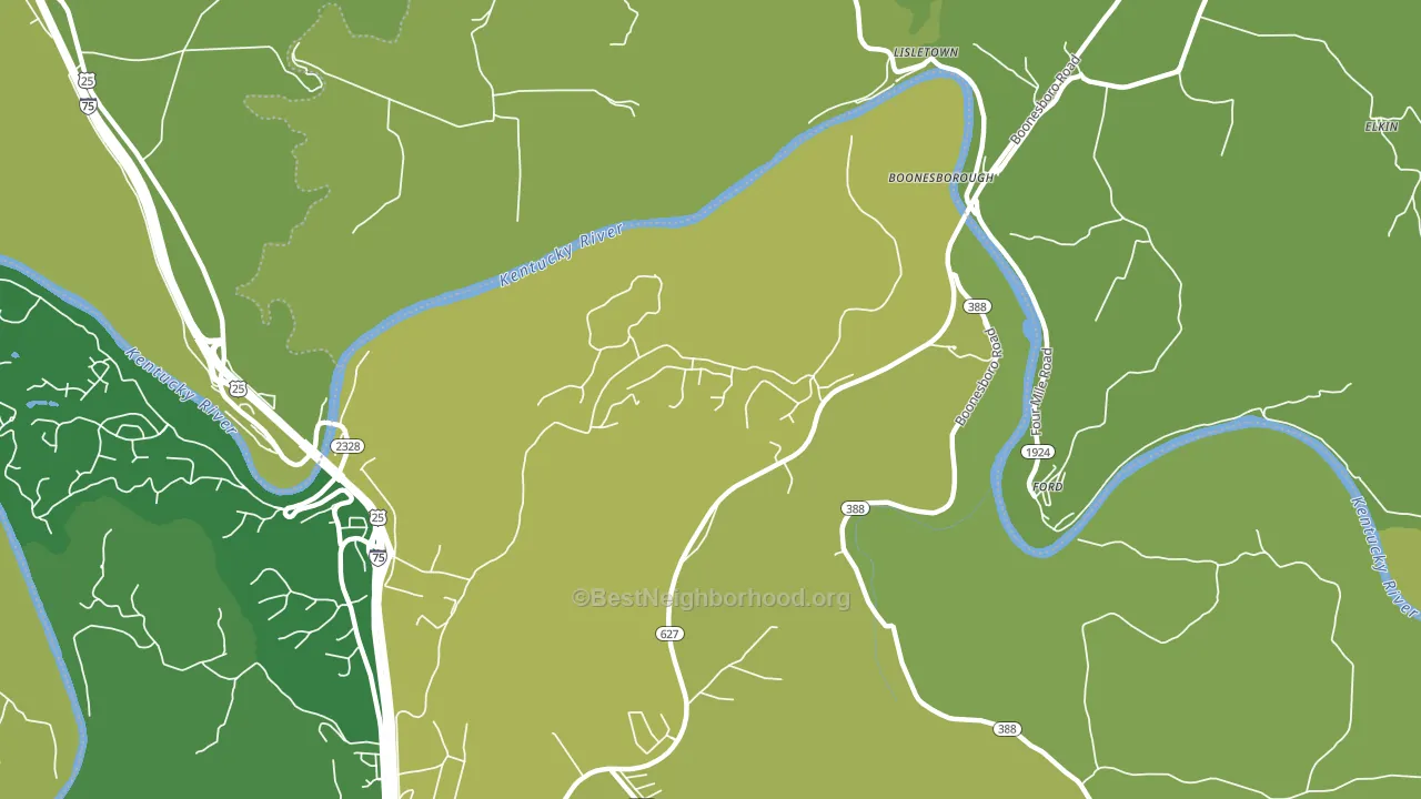 Boonesboro, KY block-group voter-turnout map