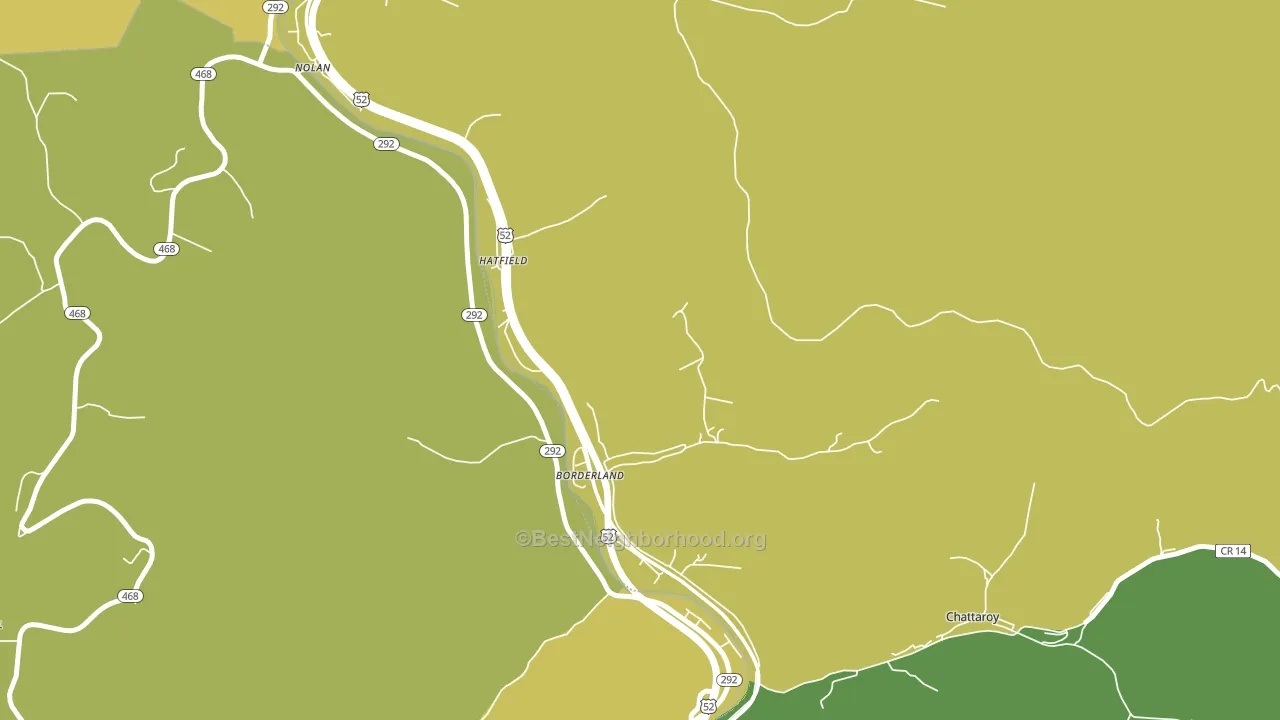 Borderland, WV block-group voter-turnout map