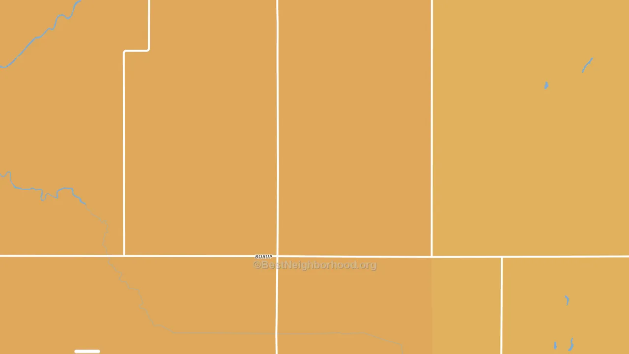Borup, MN block-group voter-turnout map