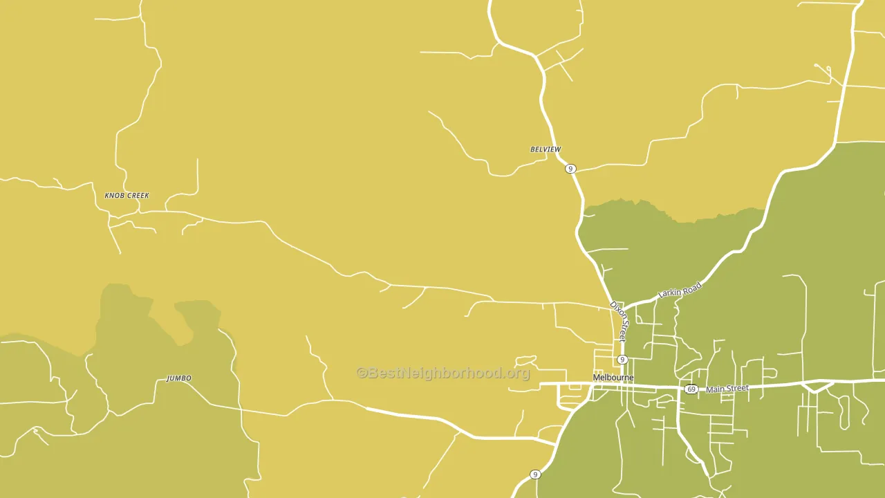 Boswell, AR block-group voter-turnout map