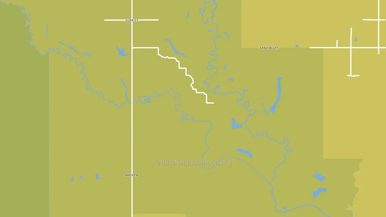 Boswell, OK block-group voter-turnout map